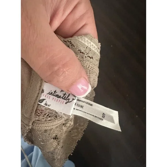 Intimately Free People Lacey Bandeau Strapless Bra Taupe Brown Women's Xs NWT - Picture 4 of 4